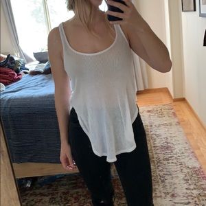Sheer ribbed tank